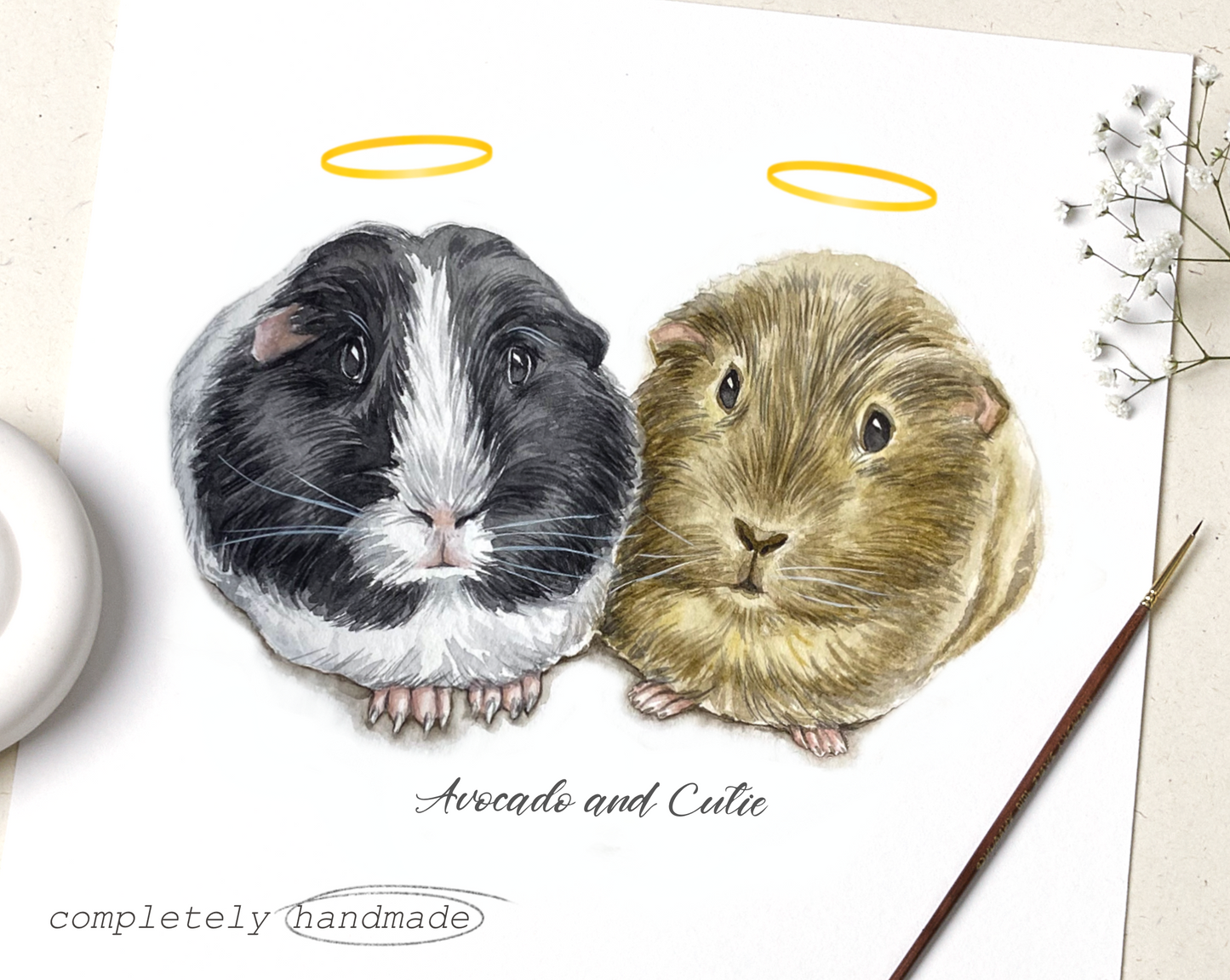 Memorial Pet Portrait, Personalized Pet Memorial, PASSED AWAY PETS