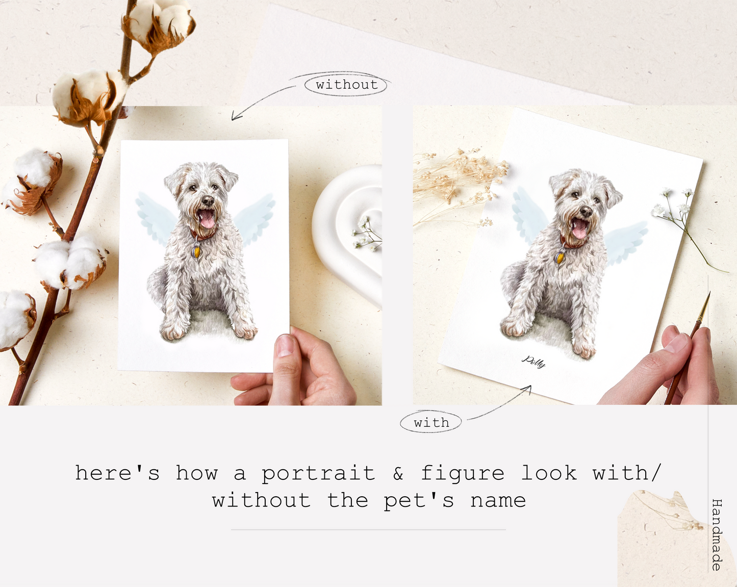 Memorial Pet Portrait, Personalized Pet Memorial, PASSED AWAY PETS