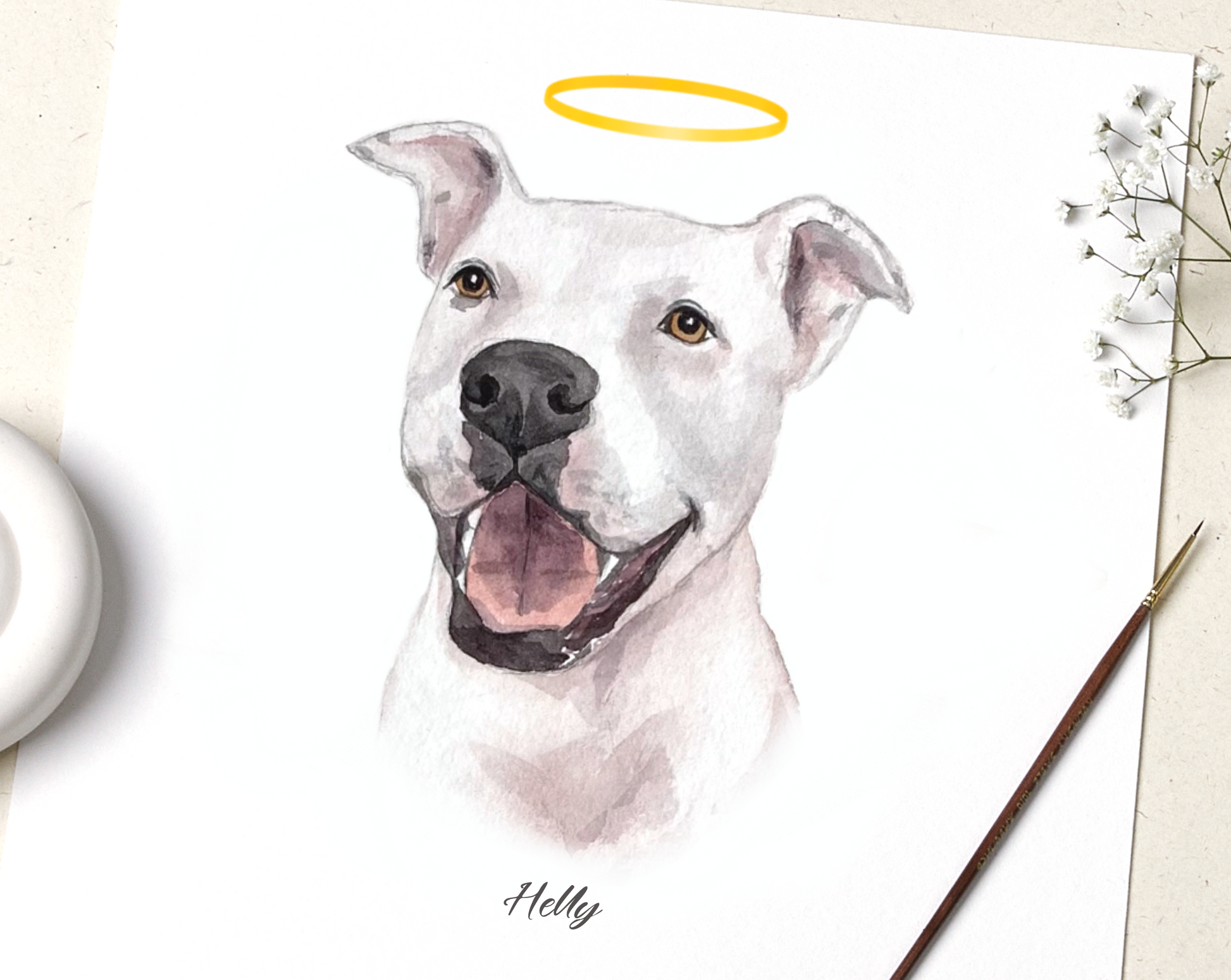 Memorial Pet Portrait, Personalized Pet Memorial, PASSED AWAY PETS