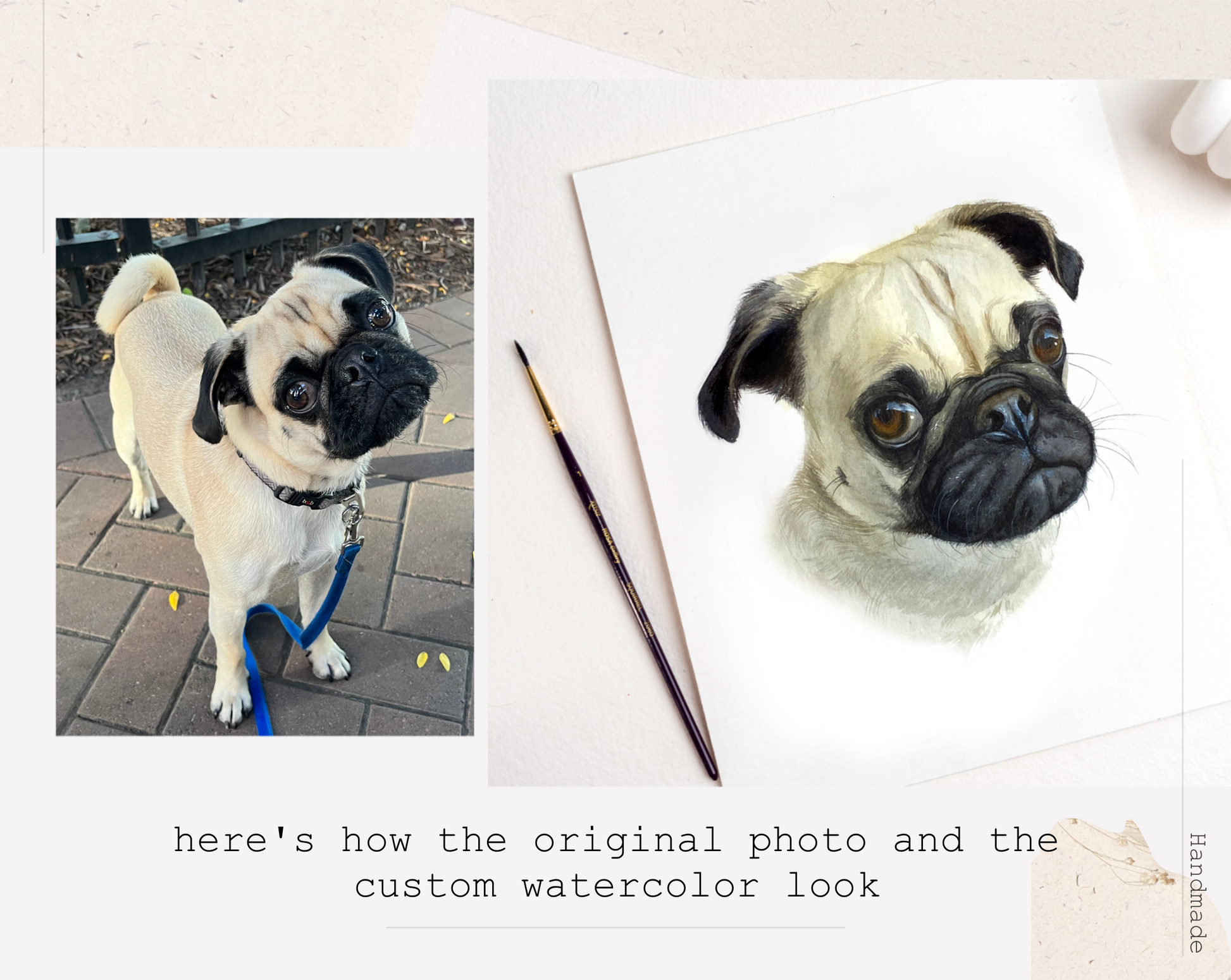 Watercolor pet portrait, Custom pet portrait from photo, Pet family portrait, Pet memorial gift, Pet painting