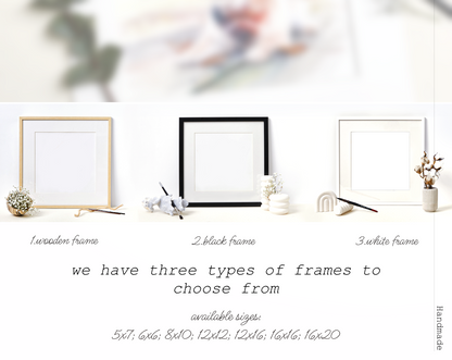 Watercolor Family Portrait | Portrait from Photo | Family Portrait with Pets | Family Portrait with Frame | People Portrait from Photo