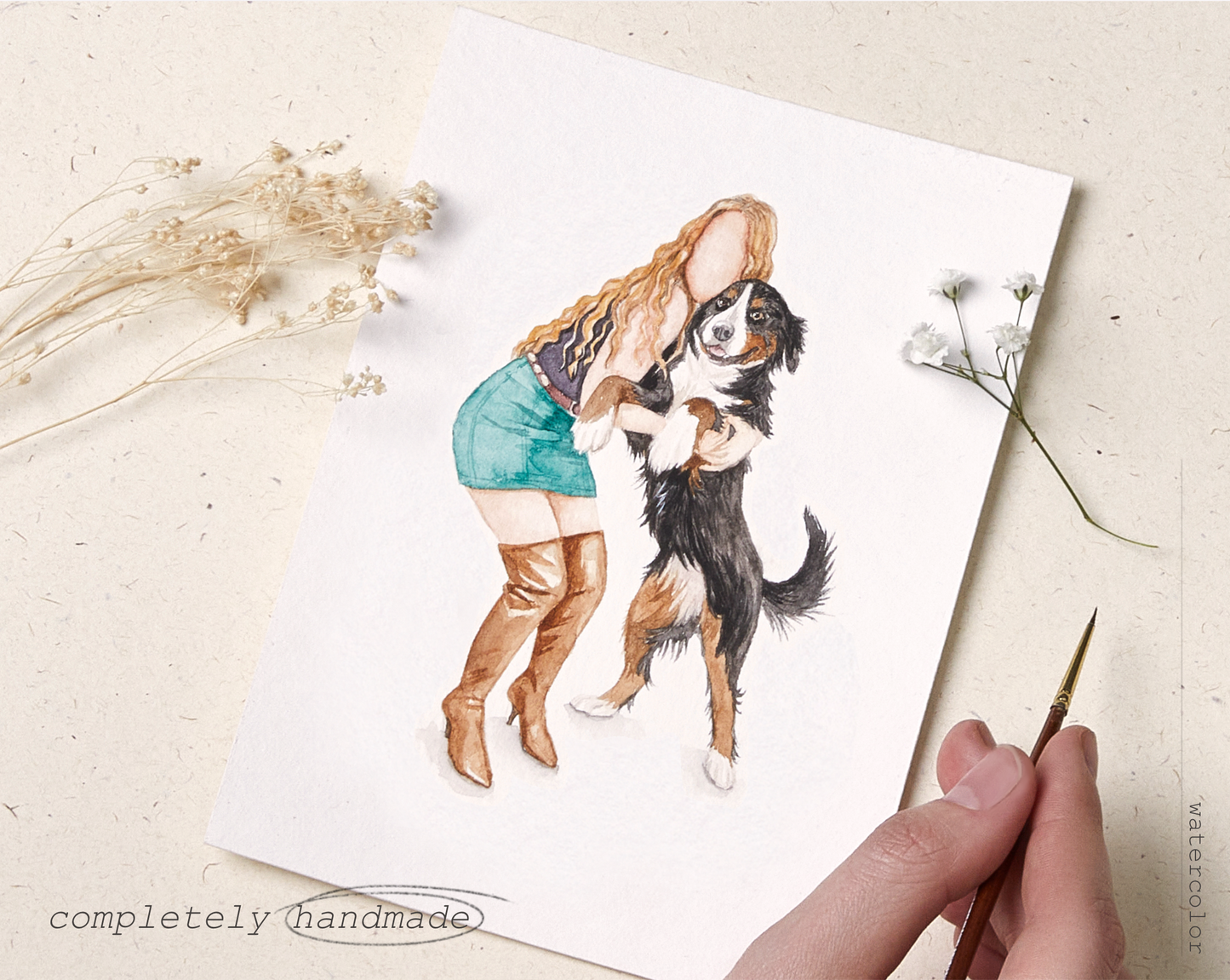 Custom Watercolor Family Portrait