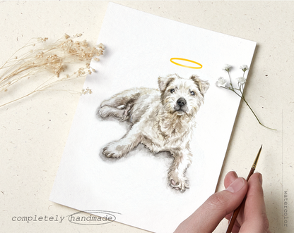 Memorial Pet Portrait, Personalized Pet Memorial, PASSED AWAY PETS