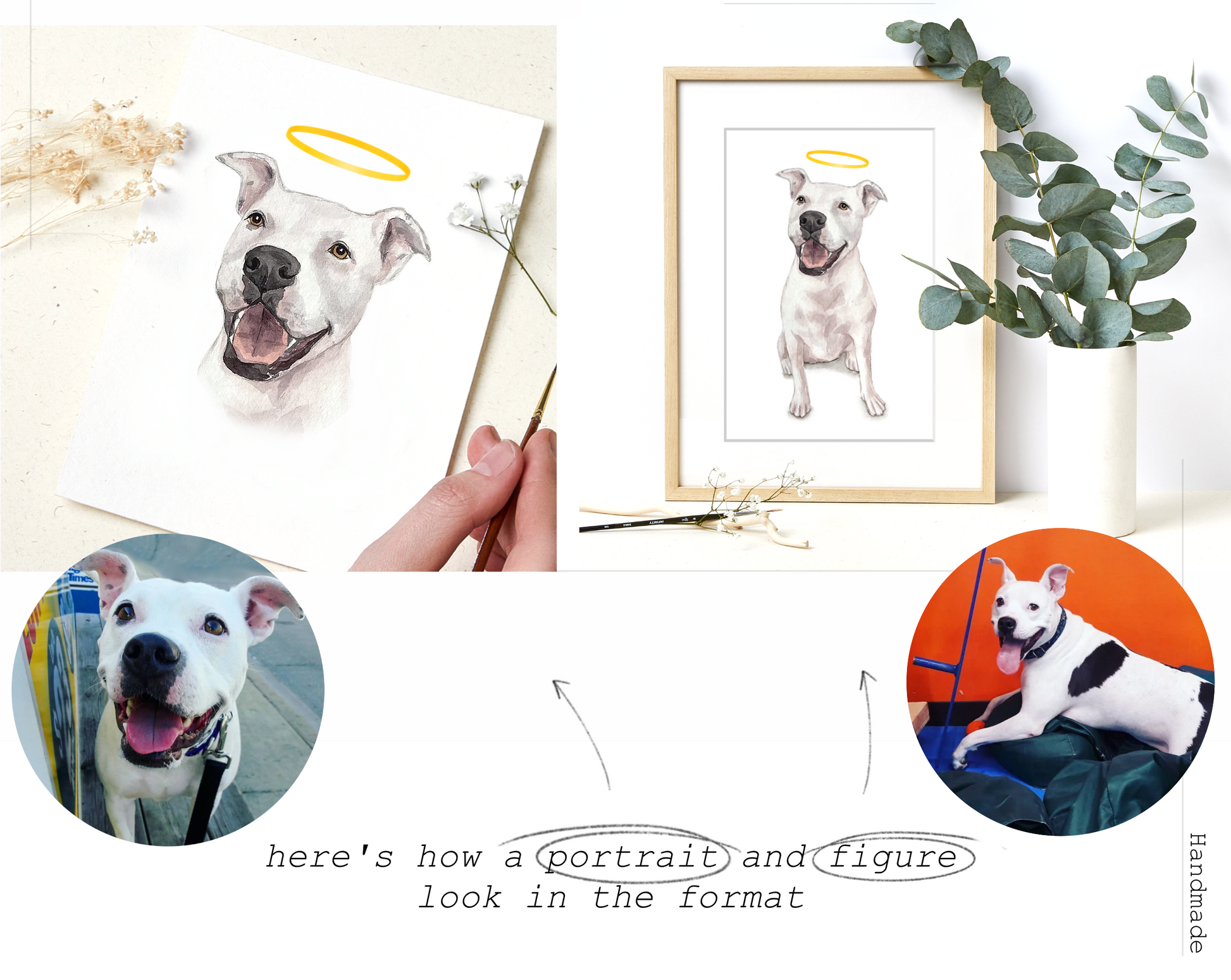 Memorial Pet Portrait, Personalized Pet Memorial, PASSED AWAY PETS