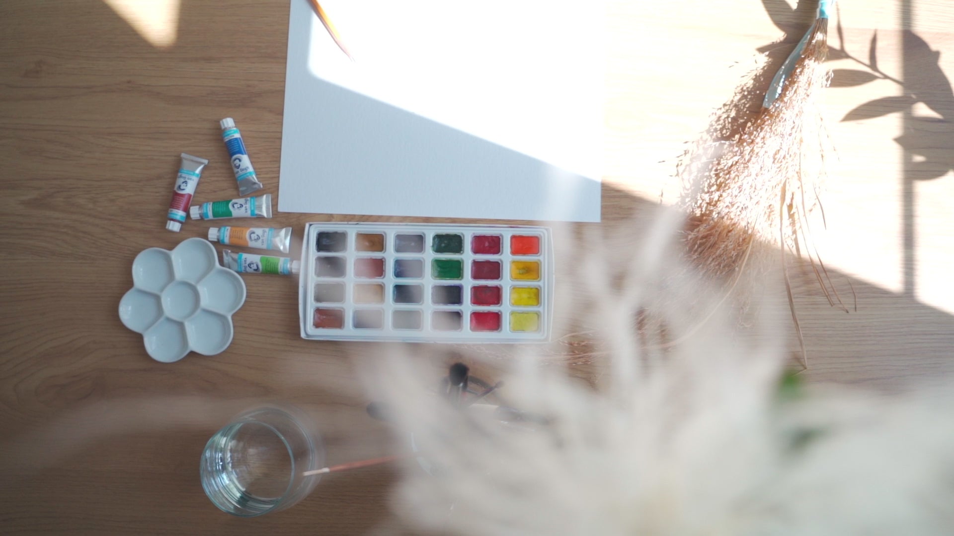 Custom Handmade Watercolor Cat Portrait: Creating process.